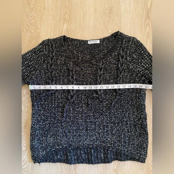 Witchy Goth Y2K Chunky Knit Dramatic Bell Sleeves Cottagecore Goth - Picture 10 of 13